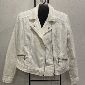 a.n.a Moto Women's Jacket in White